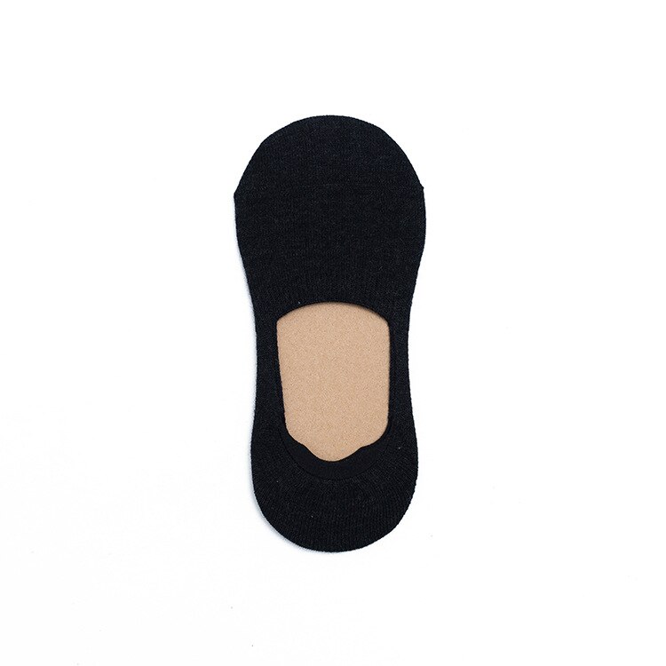 5Pair Women's Cotton Invisible No Show Socks Non-slip Silicone Sock Solid Color Felmen Sock Slippers Short Socks: 2