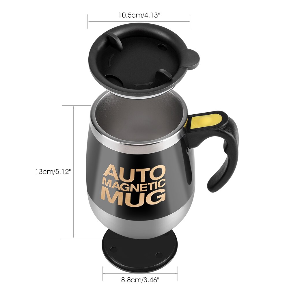 400 ML Mok Automatische Elektrische Lui Zelf Roeren Mok Automatische Koffie Melk Mengen Mok Thee Smart Rvs Mix Cup