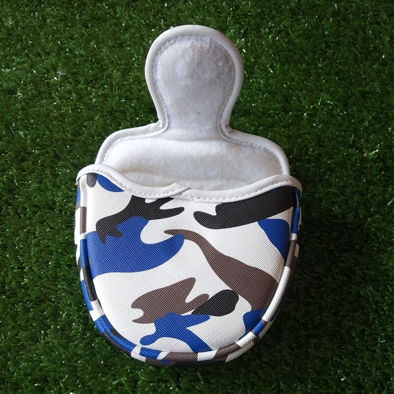 4Styles Mallet Golf Putter Head Cover Waterproof PU Leather Golf Putter Headcover For Man Women