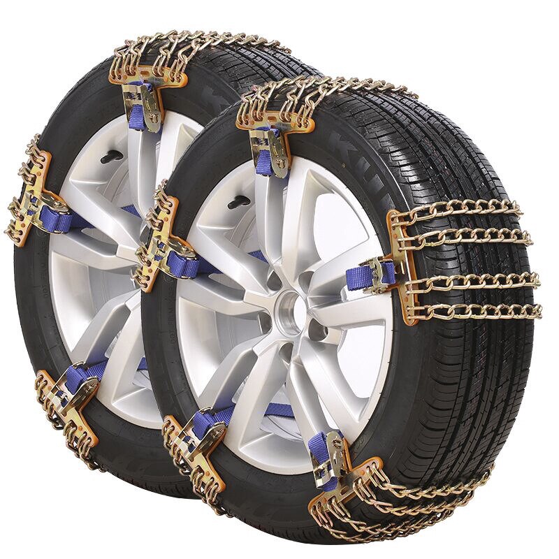 Cadena de nieve para coche, cadenas antideslizantes para neumáticos gruesos, herramienta Universal para romper el hielo, para invierno, barro, carretera, Seguridad, 1 unidad
