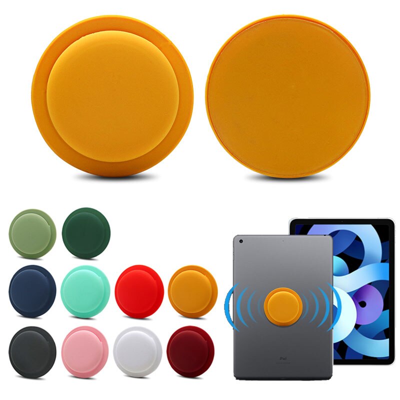 For Airtags Tracker Silicone Case Anti-lost Protective Sleeve Back Adhesive Mount Soft Cover Protector For Airtags Accessories