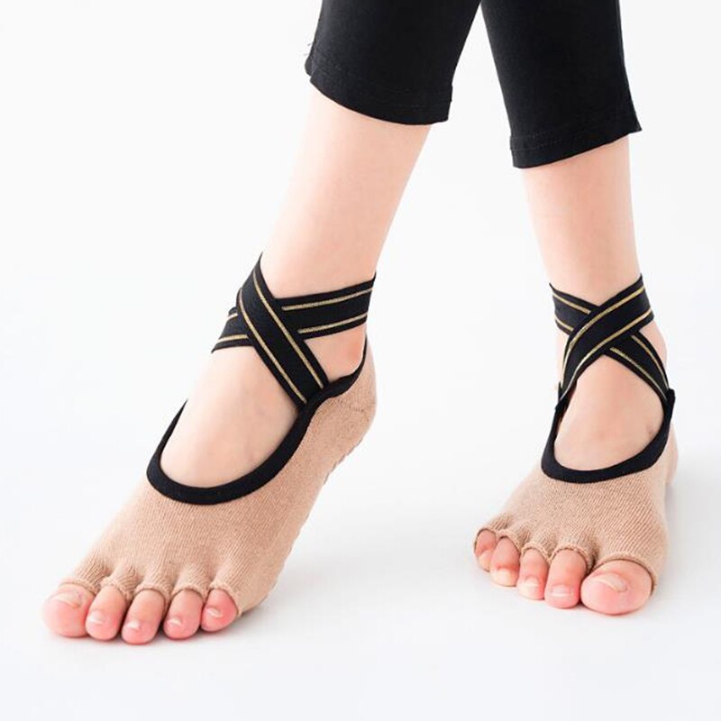 schnell-trocken Dämpfung Pilates Ballett Socken Gute Griff Für Männer & Frauen Baumwolle Socken Frauen Bandage Yoga socken Anti-Unterhose