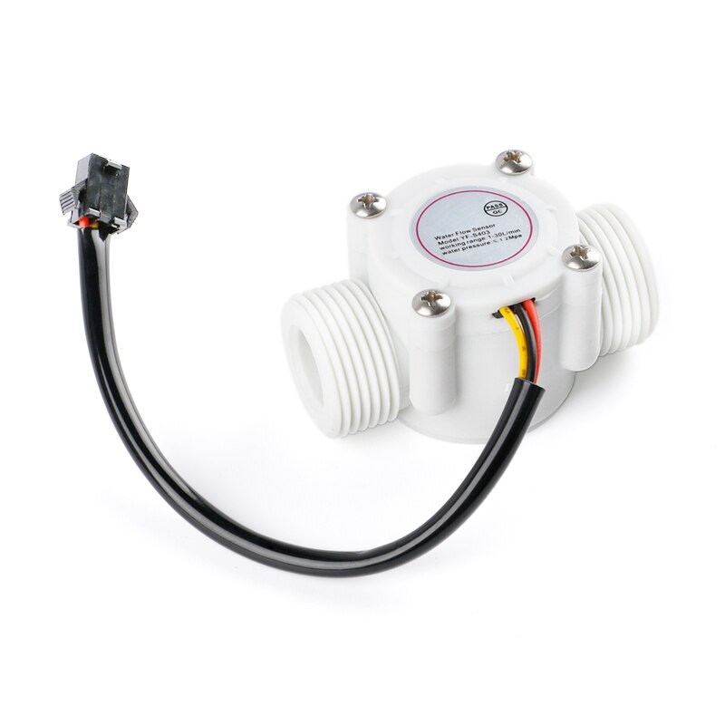 12V Water Flow Sensor DC 5-24V Flowmeter Hall Flow Sensor Water Control Liquid Flow Sensor Switch 1-30L/min 1.75MPa YF-S403