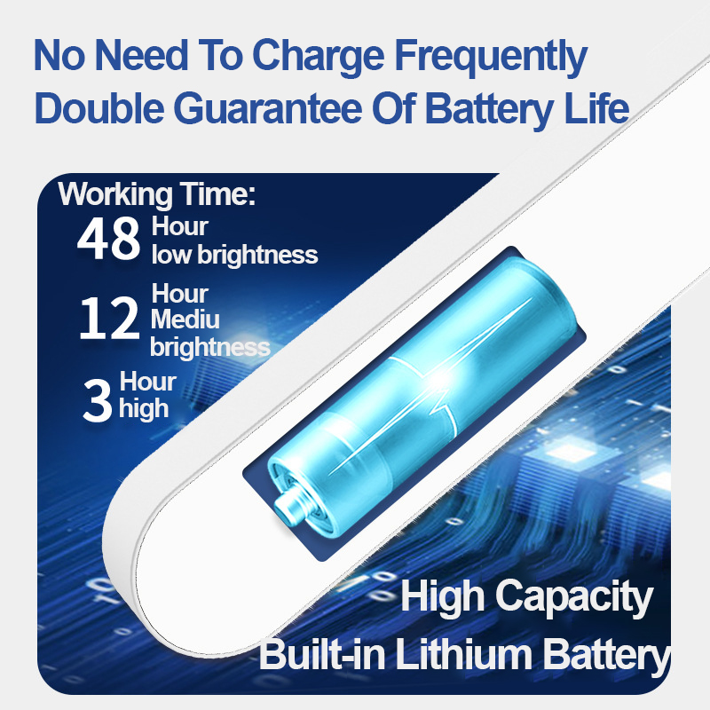 Tafellamp Led Light Bureaulamp Lezen Studie Kantoor Slaapkamer Night Lamp Oplaadbare Traploos Dimmen Nachtkastje Lamp