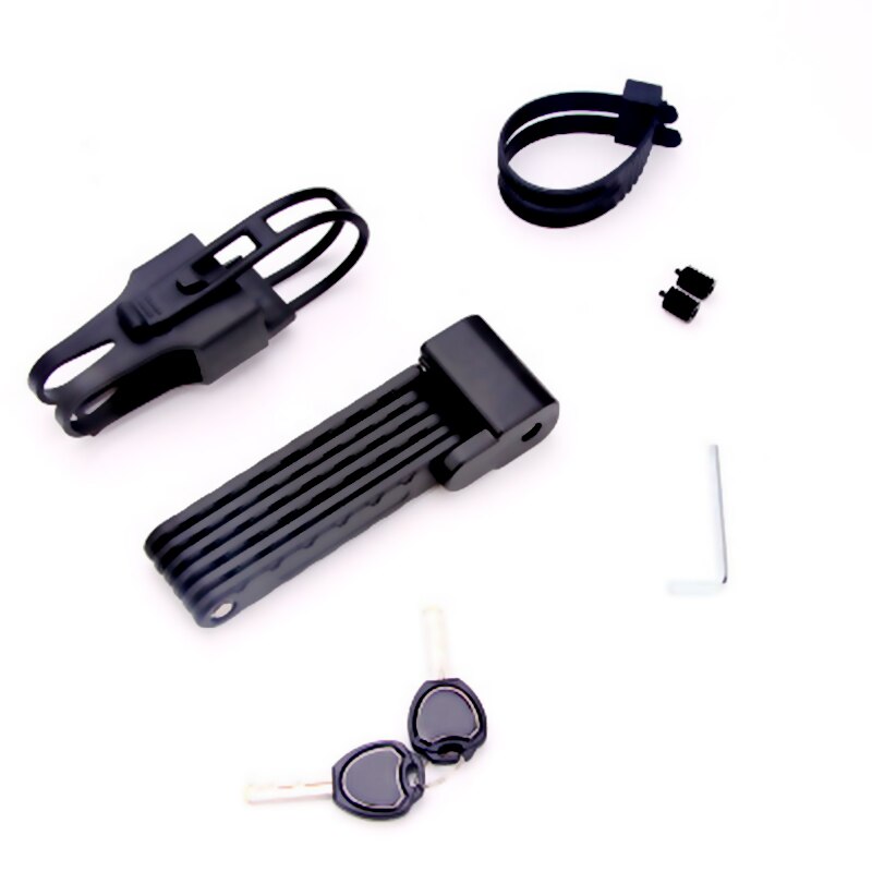 Universal Folding Bicycle Cable Lock Steel Strong Heavy Duty Bike Security Safe Anti-Theft Combination Outdoor MTB Road Bicycle