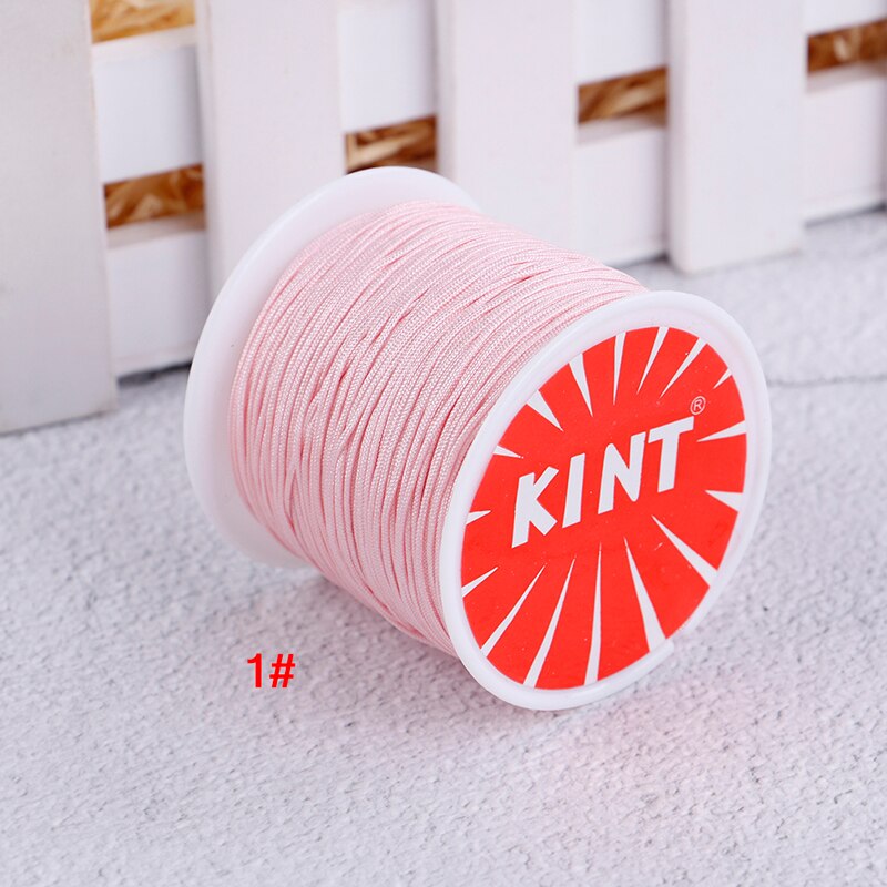 Nylon Cord Chinese knot macrame rattail bracelet braided string DIY Rope Bead Necklace Bracelet Jewelry Making 45m/0.8MM: N1
