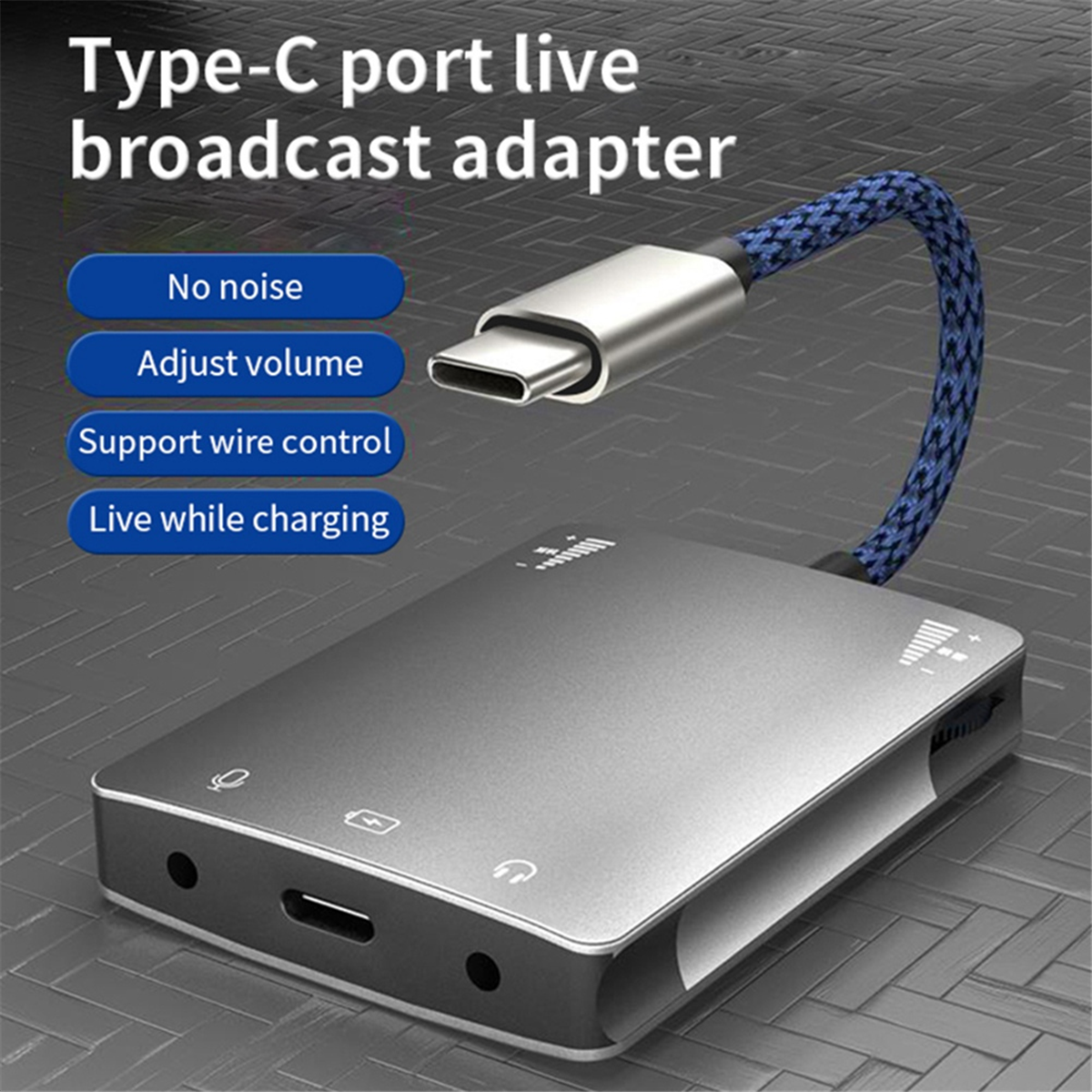 Usb-c geluidskaart luidspreker 3.5mm audio-interface adapter voor huawei -n64r