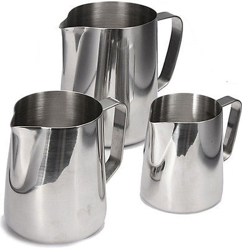 150ml / 350m /600ml / 1000ml køkkenhåndværk kaffekande rustfrit stål espresso kaffekande latte mælkeskummende kande kaffe  -20