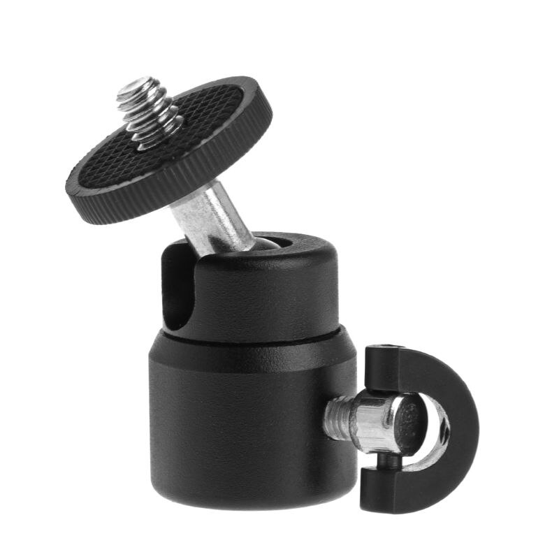 1/4" Shoe Mini Ball Head Flash Bracket Holder Mount Screw Metal 360 Degrees For Camera Tripod