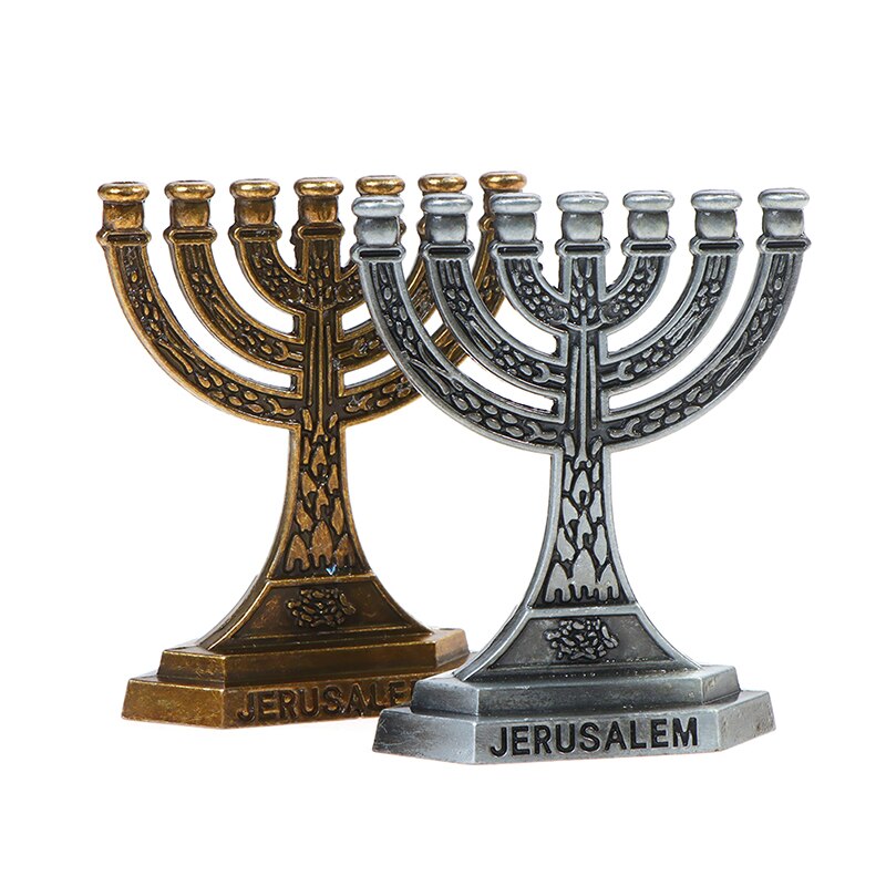 Joodse Menorah Kaars-Houders Religies Kandelaar Chanoeka Kandelaars 7 Tak Kaarshouder