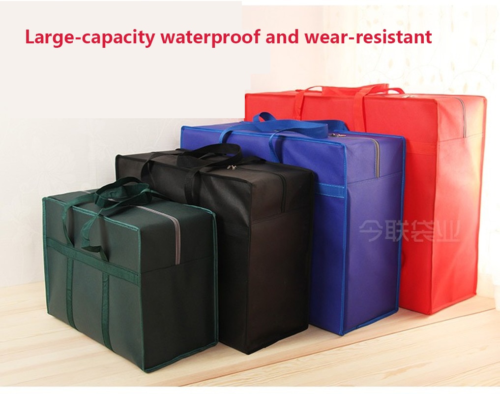 Oversized woven bag moving bag Oxford cloth luggage packing bag waterproof storage snakeskin bag thick non-woven bag