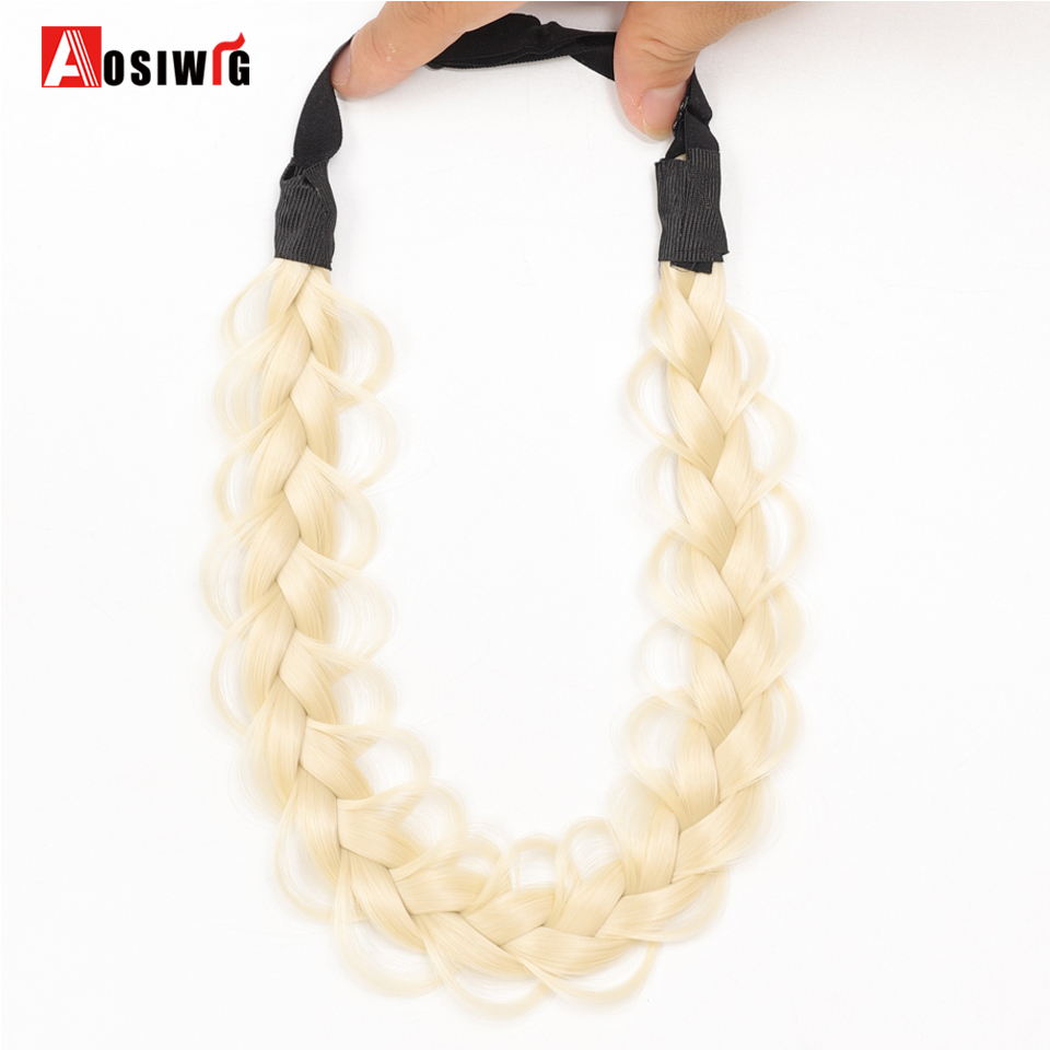 Accesorios para el cabello de para mujeres y niñas, peluca sintética, bandas para el cabello, diadema Vintage, trenzas, diademas, accesorios para peluca de cabello