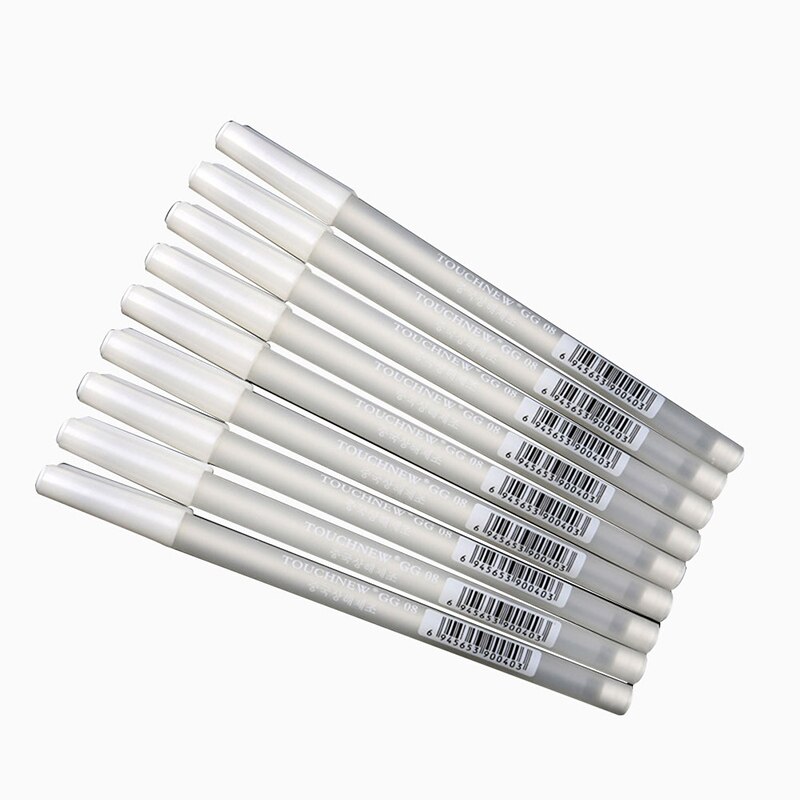 1PC 0.8mm White Transparent Paint Marker Pens Highlight Liner Sketch Markers Writing Drawing Art Painting School Office Supplies