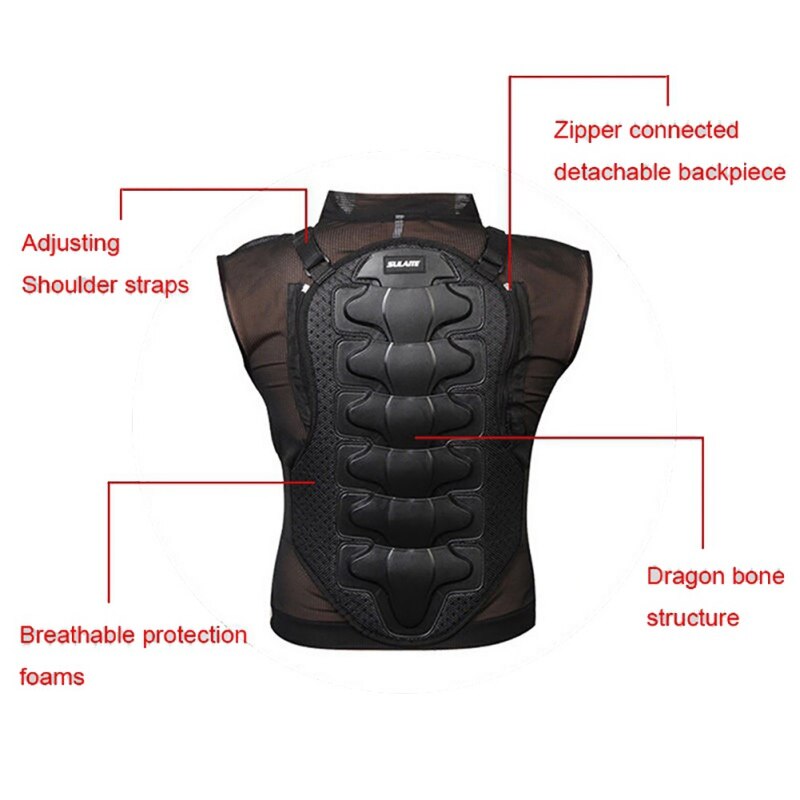 Cycling Protective Equipment Base Layers Bike Racing Sleeveless Breathable PE EVA Shell Armor M-3XL Shockproof