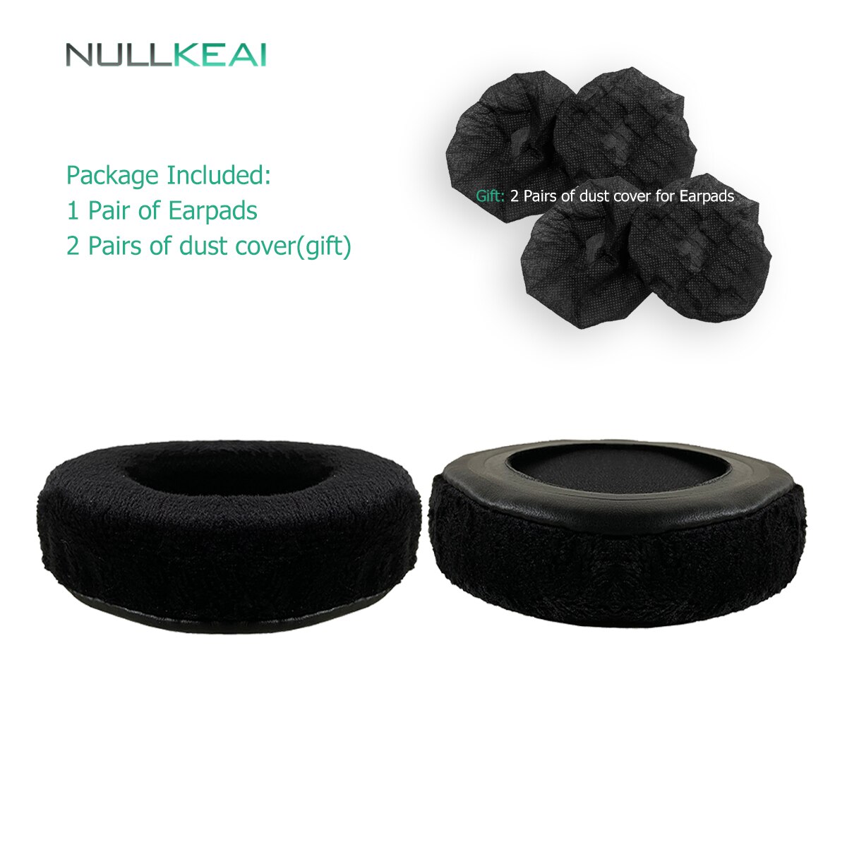 Nullkeai Vervangende Onderdelen Oorkussen Voor Bluedio T2 T-2 Hoofdtelefoon Earmuff Cover Kussen Cups: Velvet-Black