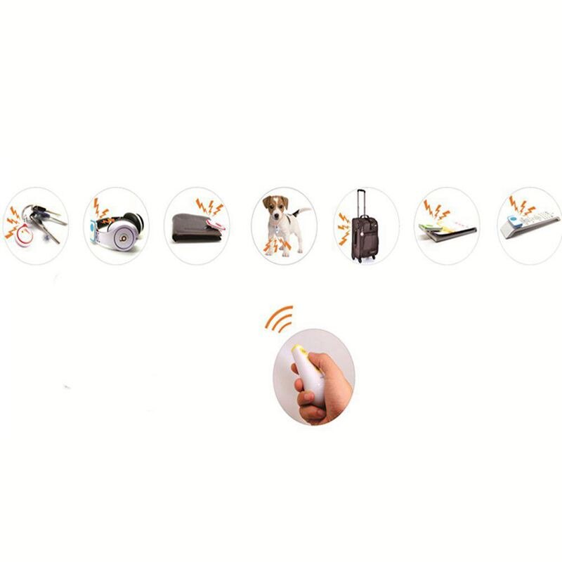 Wireless RF Key Finder Locator with LED Flashlight, Christmas Gadgets Electronic for Men, Women, Kids, Teens - Black