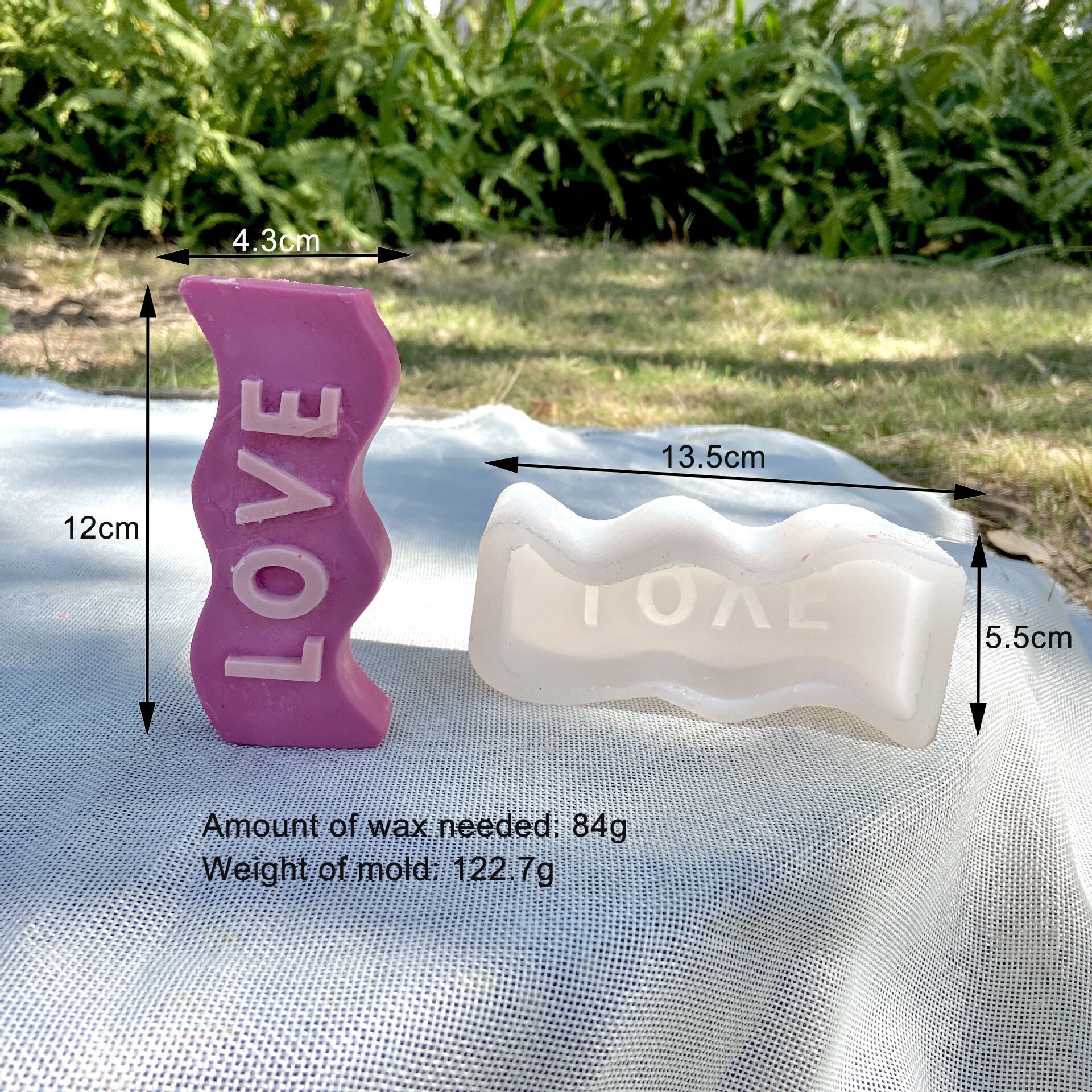 Molde de silicona con letras 3D para fabricación de velas, molde hecho a mano de resina para jabón, cubo de hielo, decoración para en casa, Kit de fabricación de velas de: E