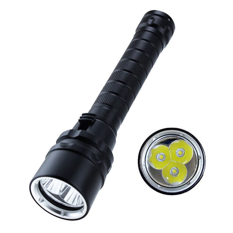 LED Diving Flashlight Underwater Torch High Power Super Bright Dive Lamp Waterproof IP68 for Submarine Flashlights Safety Lights