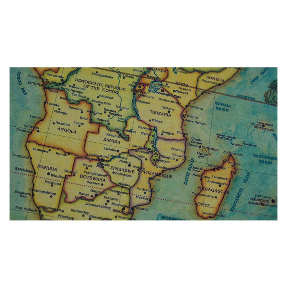 Nautical Ocean Sea World Map Retro Art Paper Painting Home Decor Poster Sticker Paintings Wall Sticker Home Living Room Decor