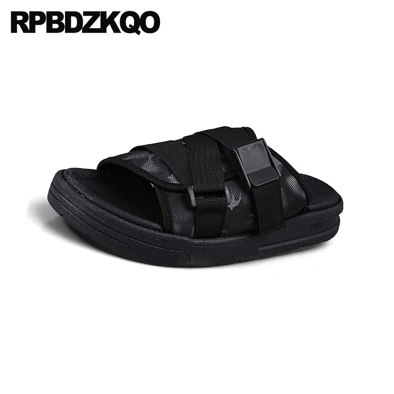 Mesh plus size herresko hjemmesko italienske sandaler strand udendørs native store slip on flot kendt mærke rem slides sommer 45