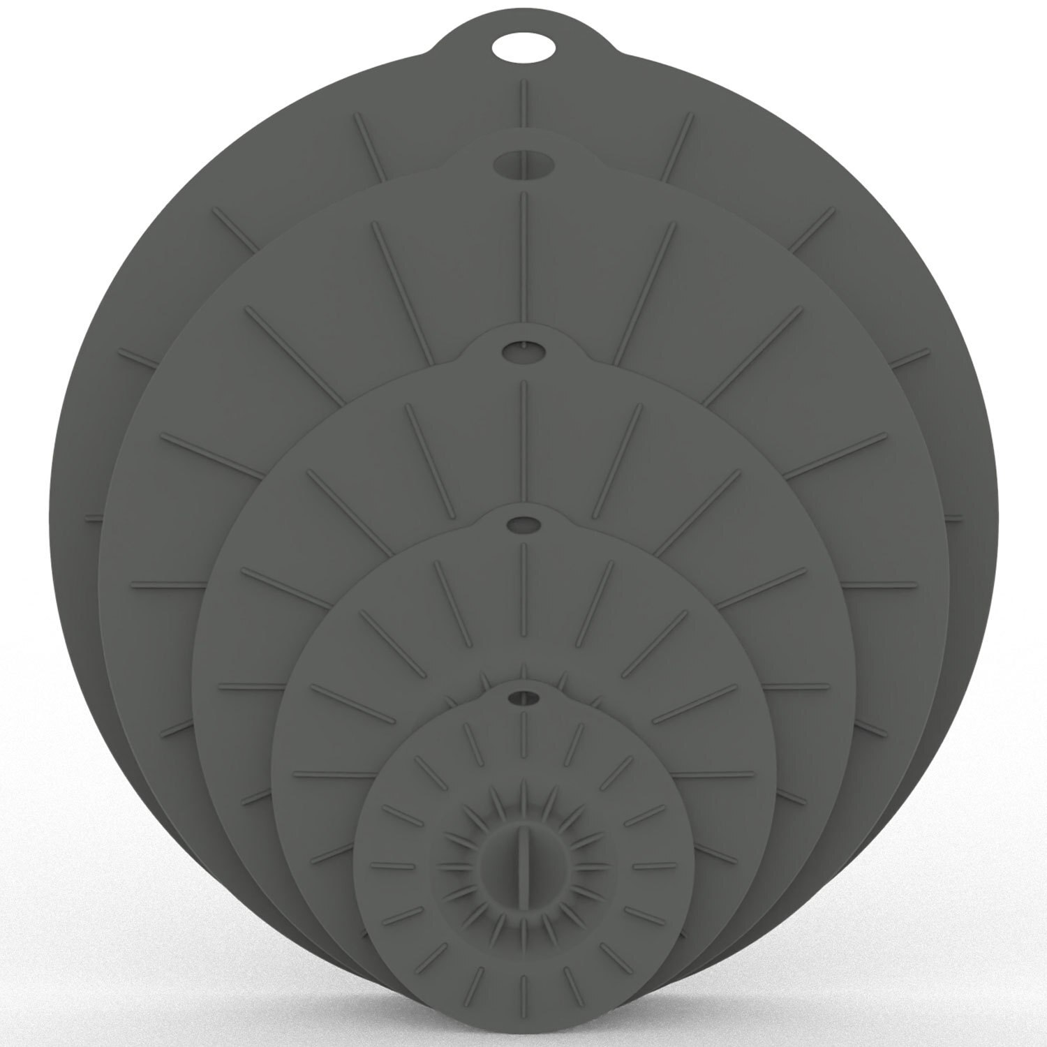 Juego de tapas de silicona para cuencos de microondas, utensilios de cocina, envoltura de alimentos, de succión, 5 unids/set: C