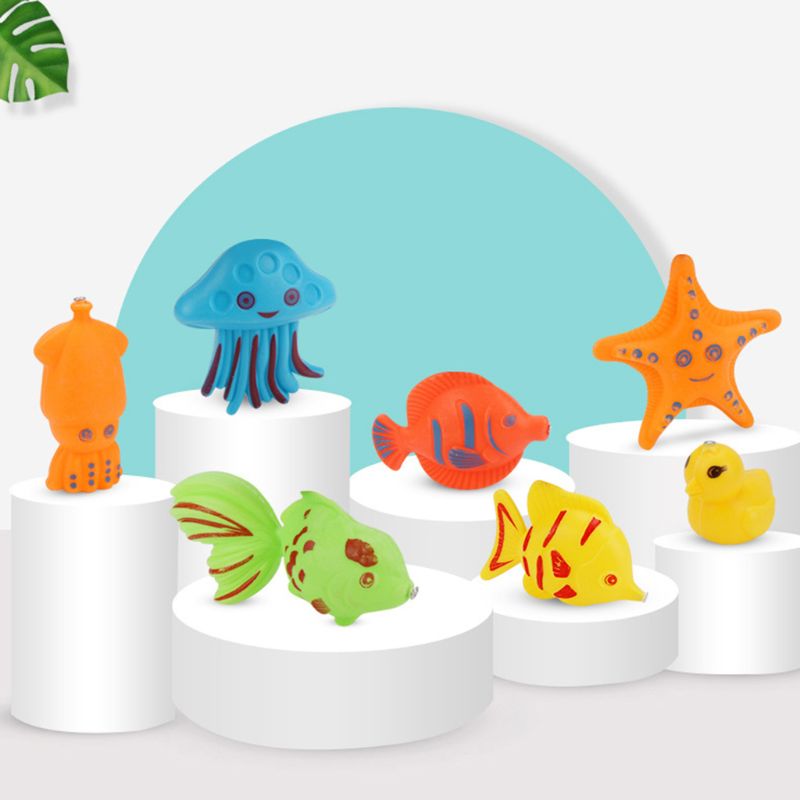 30/52 Stck Magnetischen Angeln Spielzeug Kunststoff Fisch Stange einstellen freundlicher Spielen Wasser