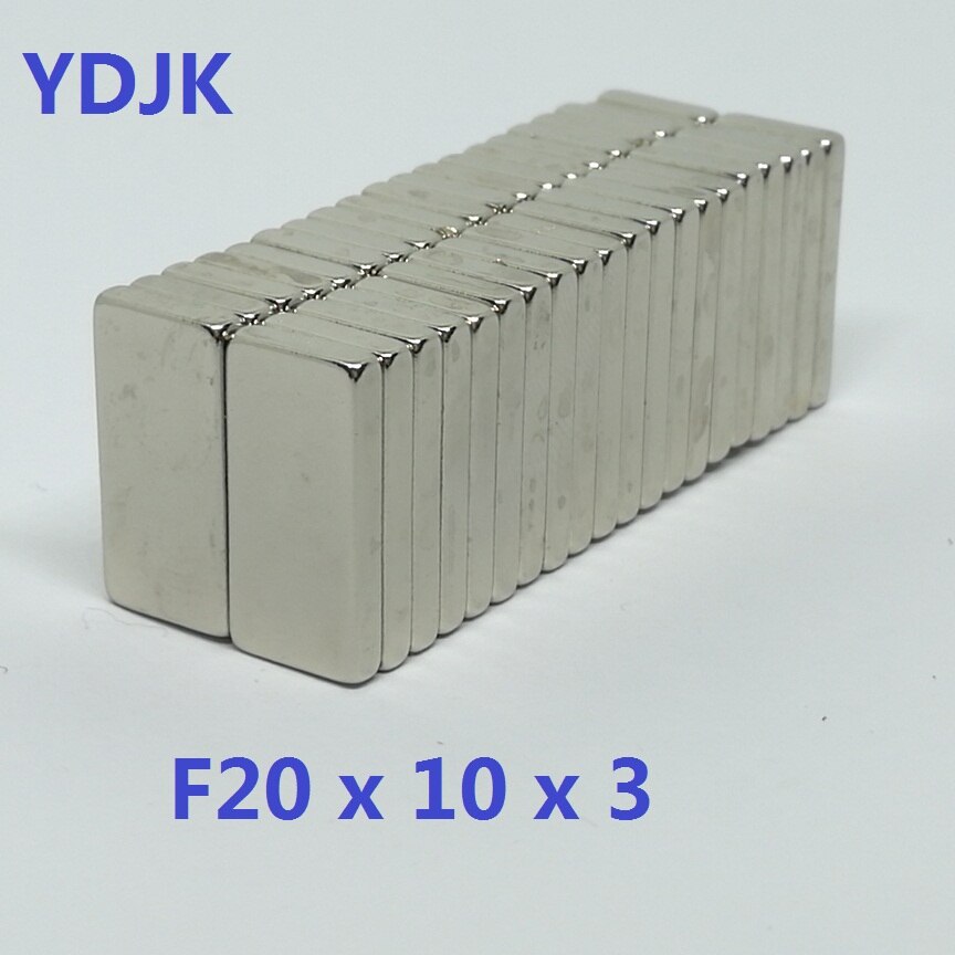 10 20 50 stk / lot  n35 rektangulær magnet 20 x 10 x 3 magnet 20*10*3