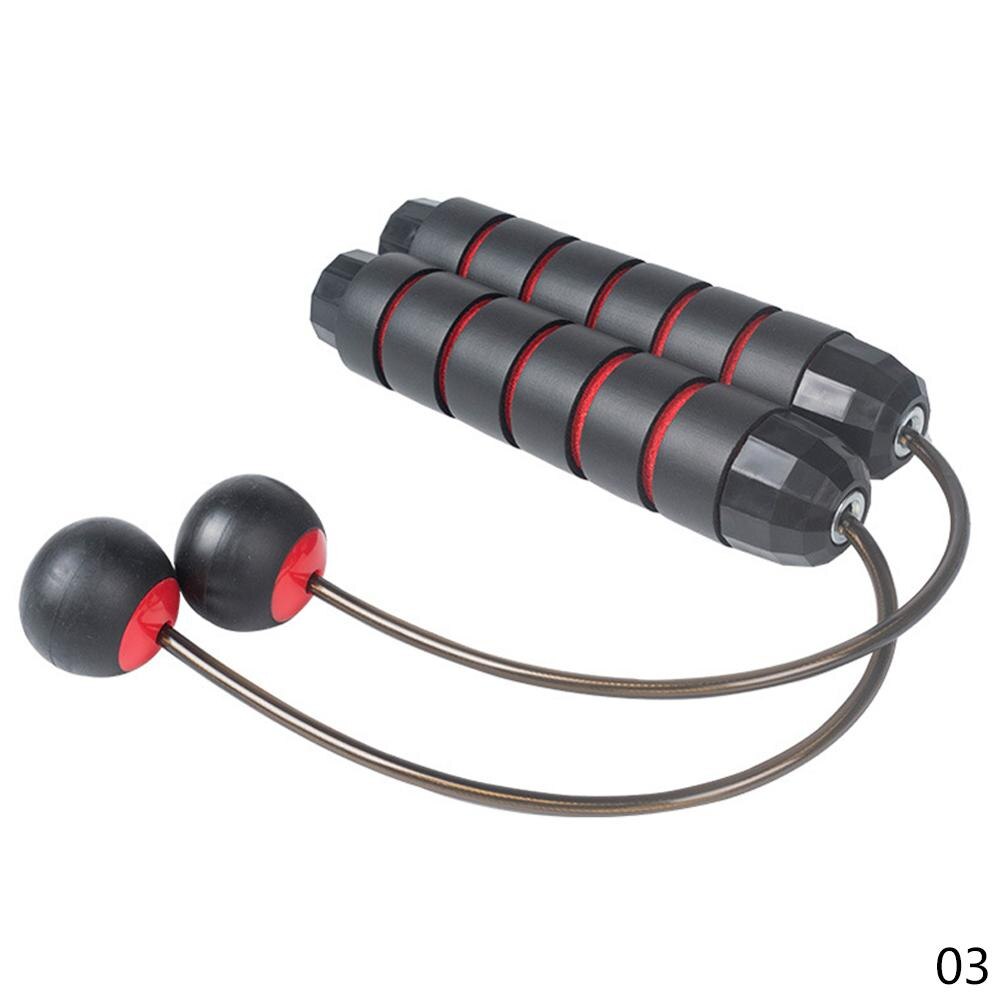 Weighted Ropeless Corded Jump Rope Foam Handle Adjustable Skipping Jump Rope for Adult and Children Fitness Training Tool: Red