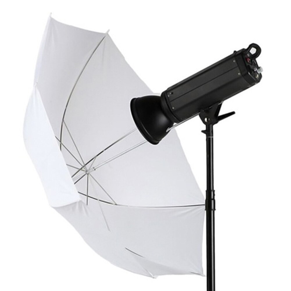 Fotografie Foto 33in/83cm Weiche Weiß Transluzent Diffusor Regenschirm Halterung für Studio-