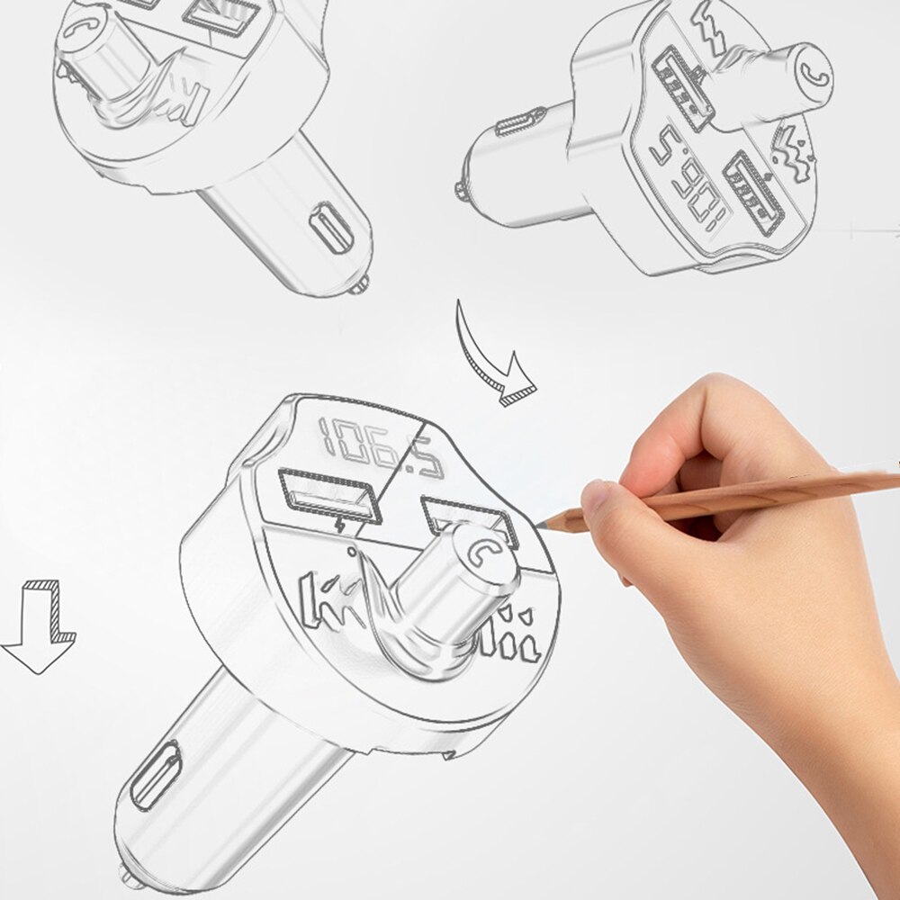 Auto bluetooth Car handsfree fm-zender mp3 bluetooth handsfree fm-zender auto mp3