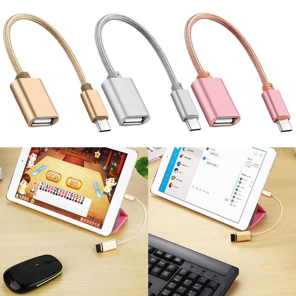 Adaptateur USB Type câble OTG Type C vers USB 2.0 adaptateur OTG type-c pour Samsung HUAWEI Xiaomi MacBook USBC OTG câble de téléphone portable