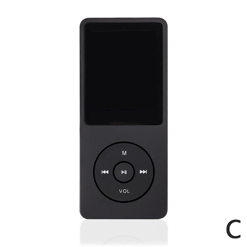 Lettore MP3 MP4 - 70h Riproduzione - Suono Lossless HiFi - Radio FM Registratore - Supporto Scheda SD 32GB: Nero