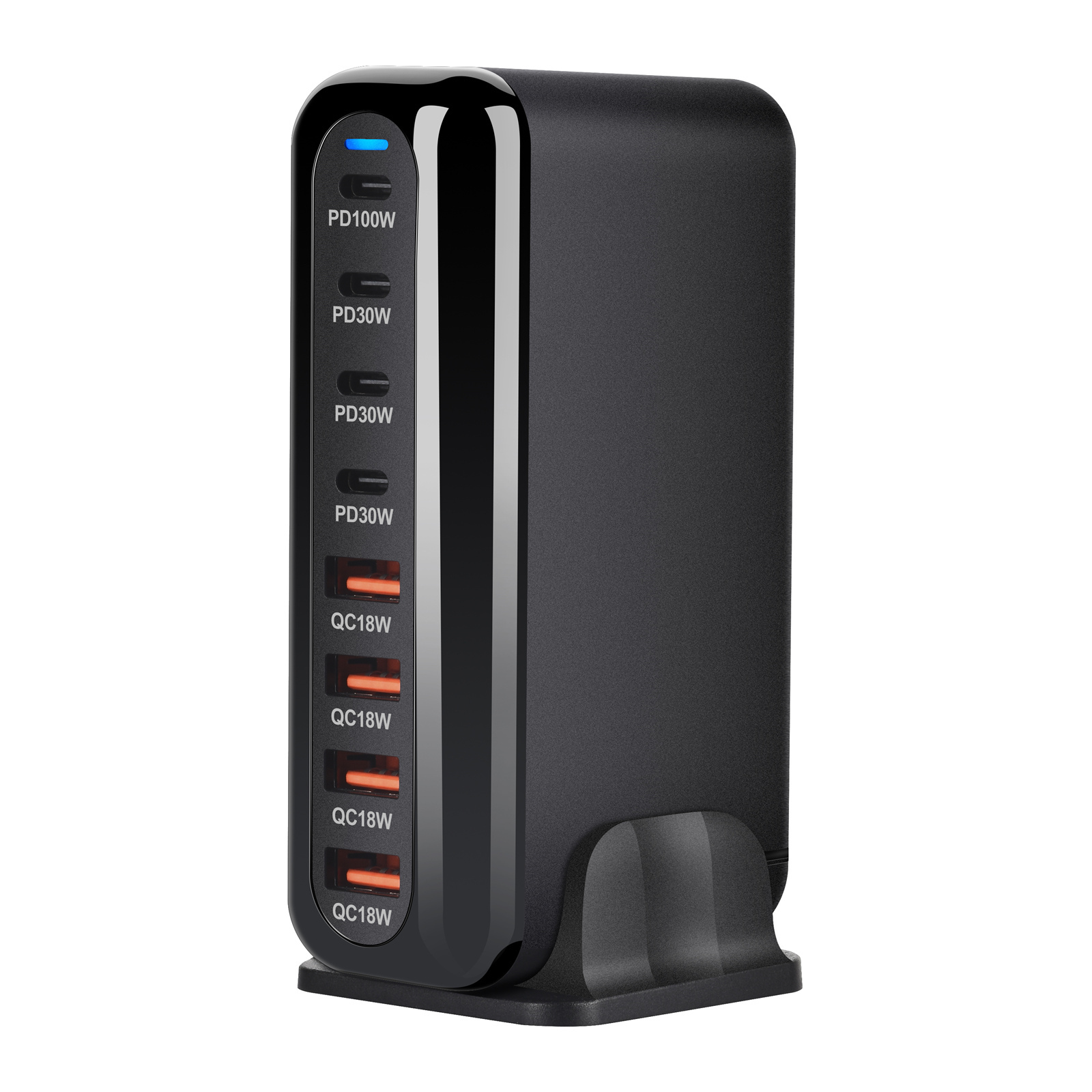240W Desktop GaN-oplader 8-poorts USB Type C PD-oplader Snel opladen 3.0 USB Type C snellader Mobiele USB-oplader
