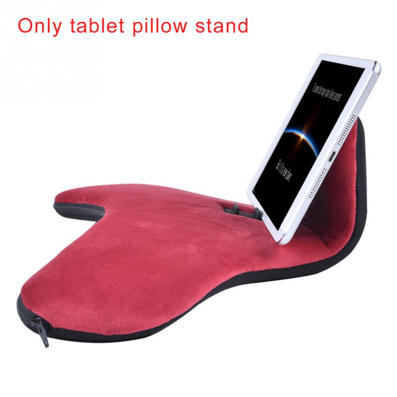 Rest Car Foldable Support Cushion Tablet Holder Mobilephone Office Pillow Stand Bed Book Reading Support Sponge Tabelt Pillow: Red 40x23x11