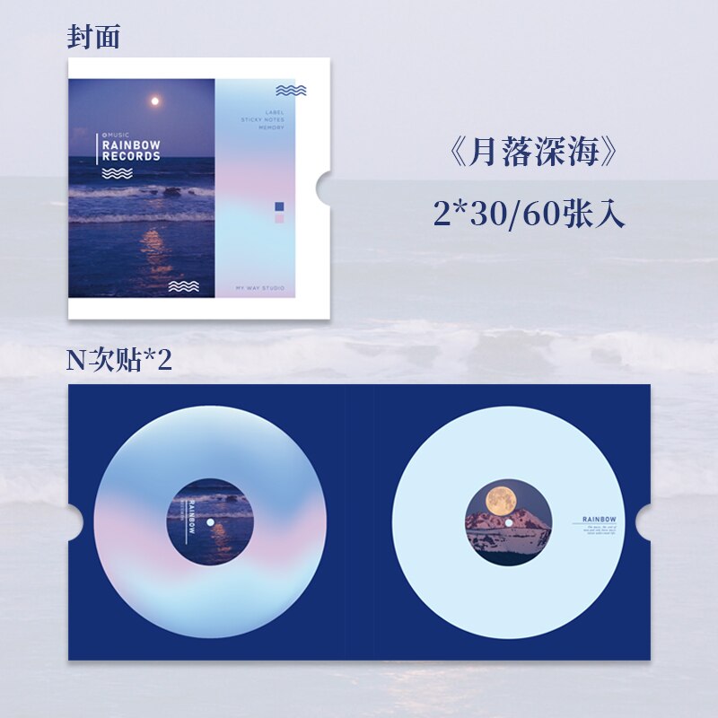 N times post-it notes Writable Notepad 60 pcs School Stationery Diary memo pad sticky Scrapbooking material art marker: F