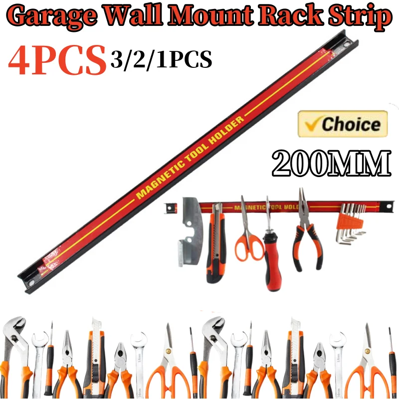 Soporte magnético para herramientas, organizador de almacenamiento, organizador magnético eléctrico, fácil de instalar, estante organizador de herramientas de Metal para taller, garaje y hogar