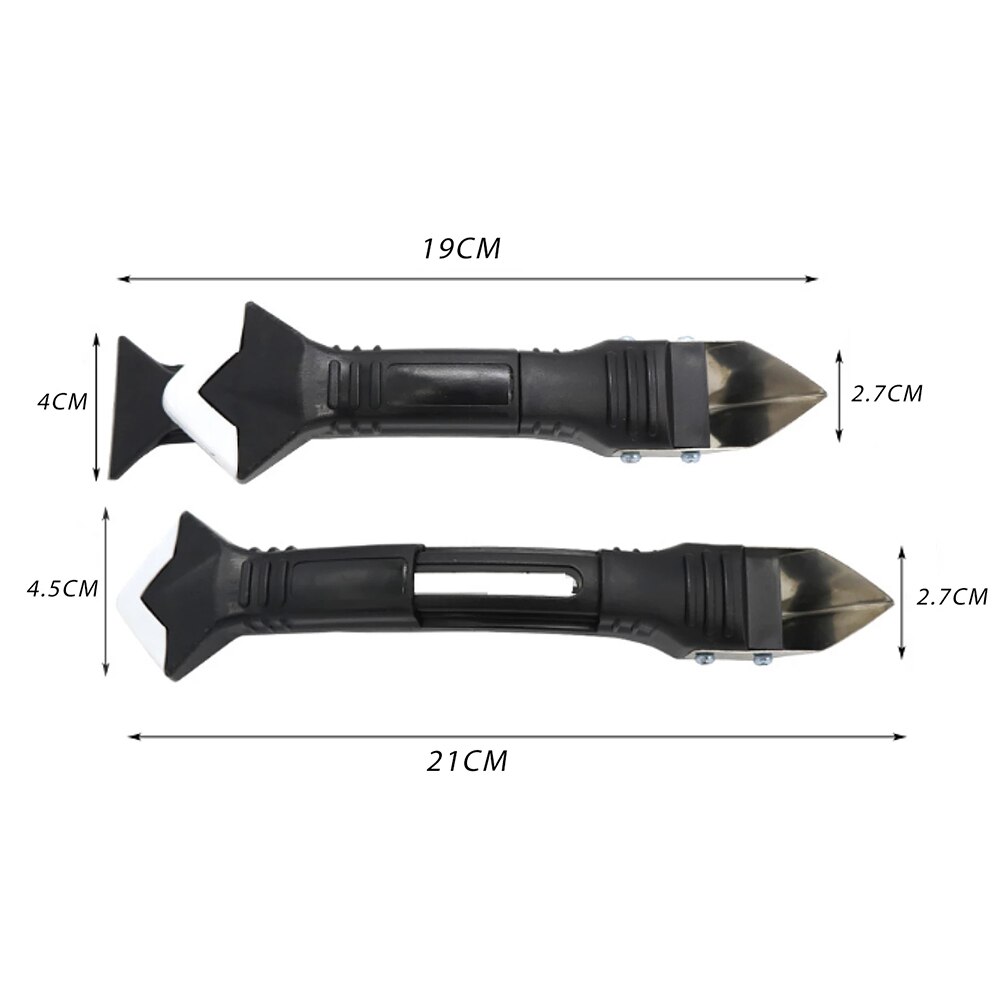 7 Stks/set 3 In 1 Siliconen Breeuwen Gereedschappen Siliconen Troffel Residu Schraper Voor Keuken Badkamer Muur Floor Tile Sink In voorraad