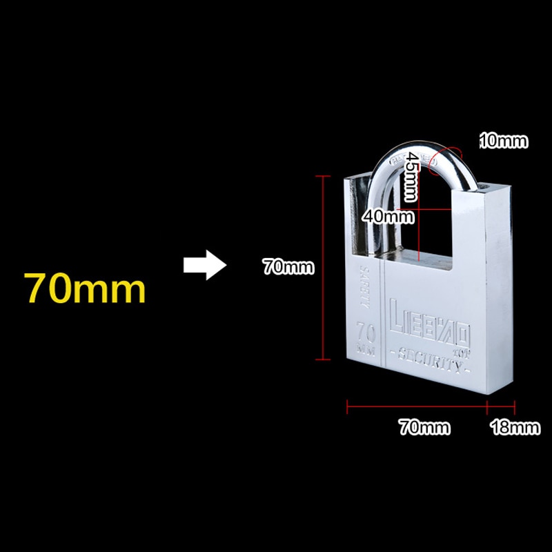 Anti-theft tamper waterproof never rust security door locks padlock copper Blade idling cylinder 4keys atom
