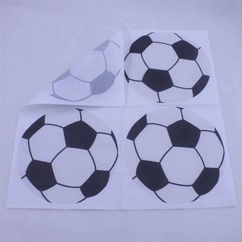 40 Pcs Funny Mooie Creatieve Leuke Printing Voetbal Servet Voor Verzamelen