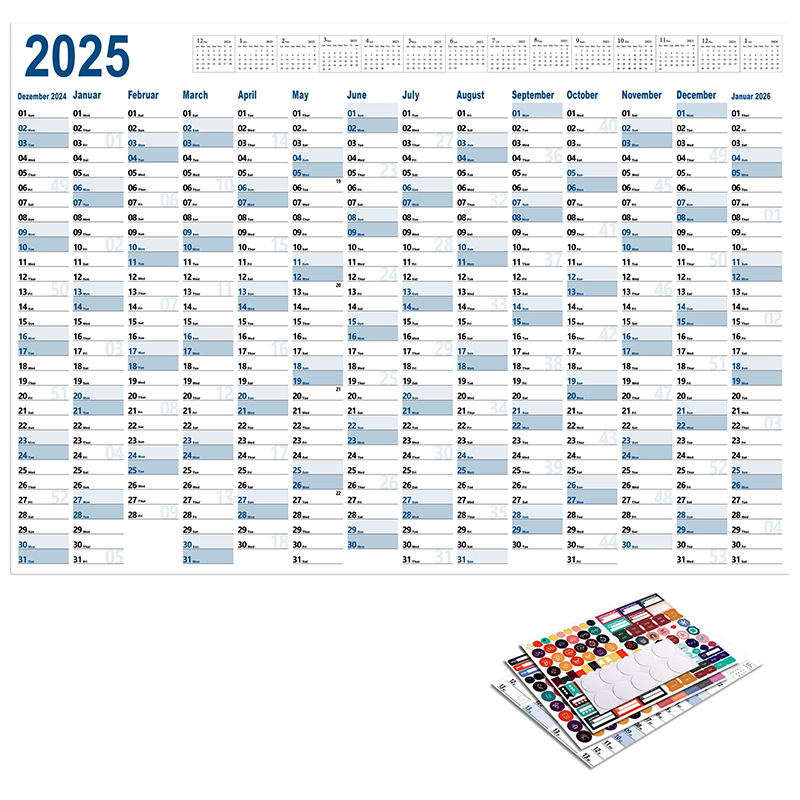Calendar Planner Sheet Large Wall Calendar Kawaii To Do List Planner Target List Schedule Organizer Office Supplies: WHITE