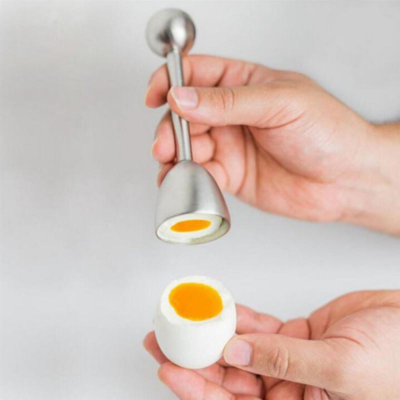 1pc Topper Egg Cracker Egg Cutter Opener Scissor Shell Boiled Kitchen Tool Cooked Snipper Stainless Steel Breaker Beat Clipper