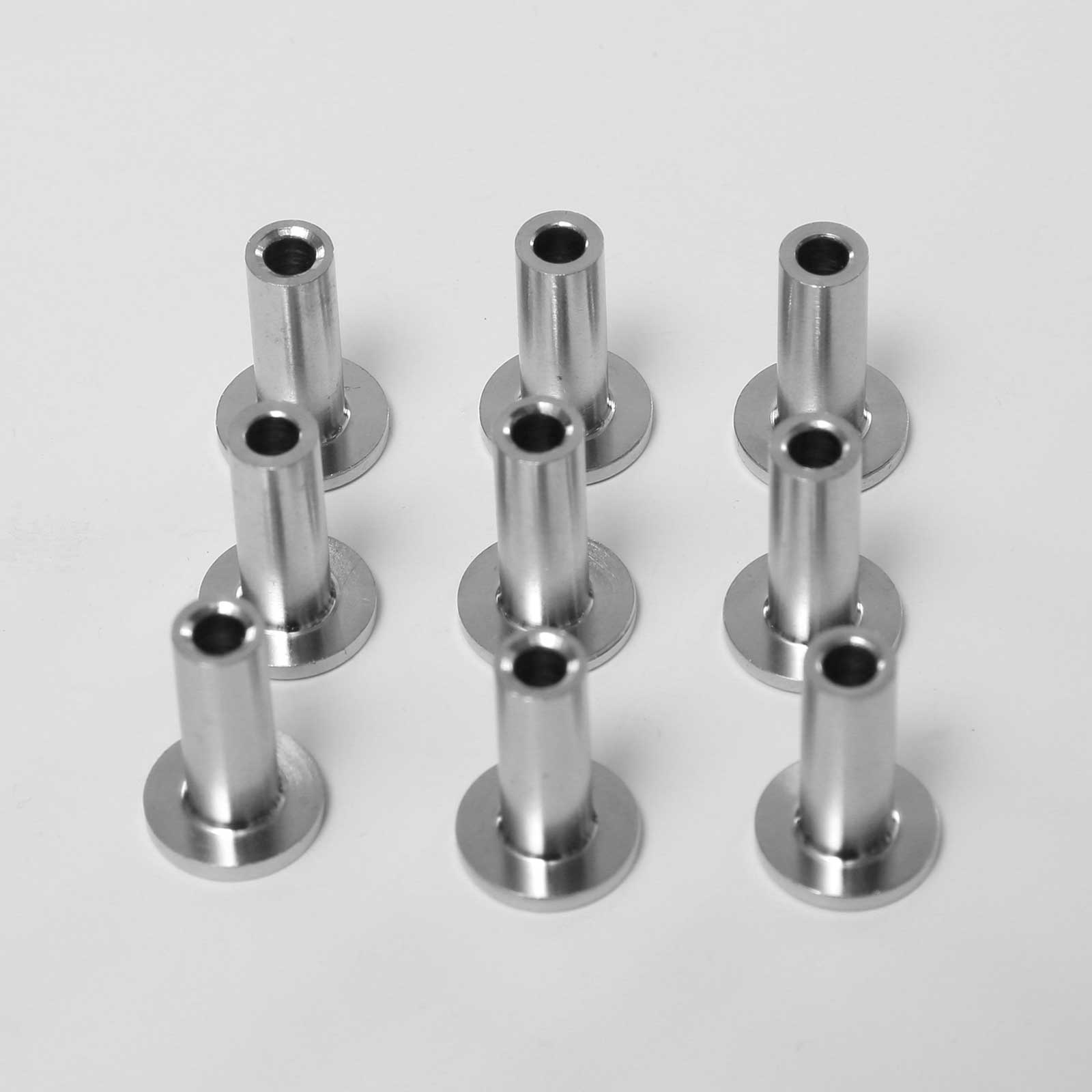 10 Draad Crimp Mouwen Koordvergrendeling Roestvrij Staaldraad Protector Mouwen Tule Voor Kabel Reling Dek Draad Adereindhulzen Touw Hardwar