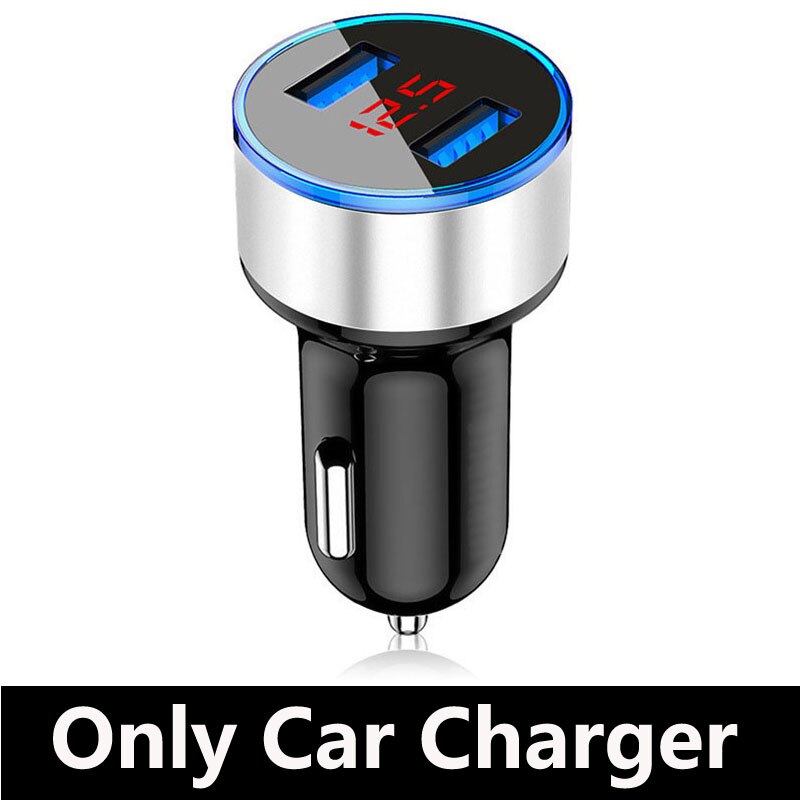 Car Charger For Samsung Note 20 Ultra 10 9 8 Pro Lite S21 S20 Ultra USB Car Charger 3.1A Fast Charging Phone Type C USB Cable: Car Charger Silver