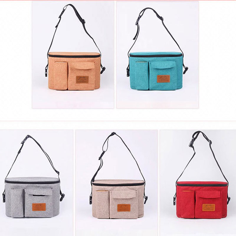 Baby Diaper Bags Nappy Bags For Stroller Organizer Mummy Diaper Bags Hanging Carriage Waterproof Pram Buggy Cart Bottle Bag
