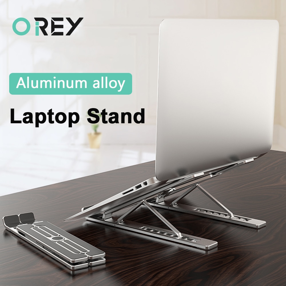 Draagbare Laptop Stand Opvouwbaar Base Notebook Ondersteuning Houder Voor Macbook Pro Tablet Aluminiumlegering Computer Cooling Stand Riser