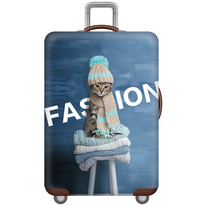 Cartoon Bagage Case Cover, Reizen Accessoires Voor 18-32 Inch Koffers, Bagage Kofferbak Elastische Beschermhoes, trolley Stofkap: M / A Luggage Cover