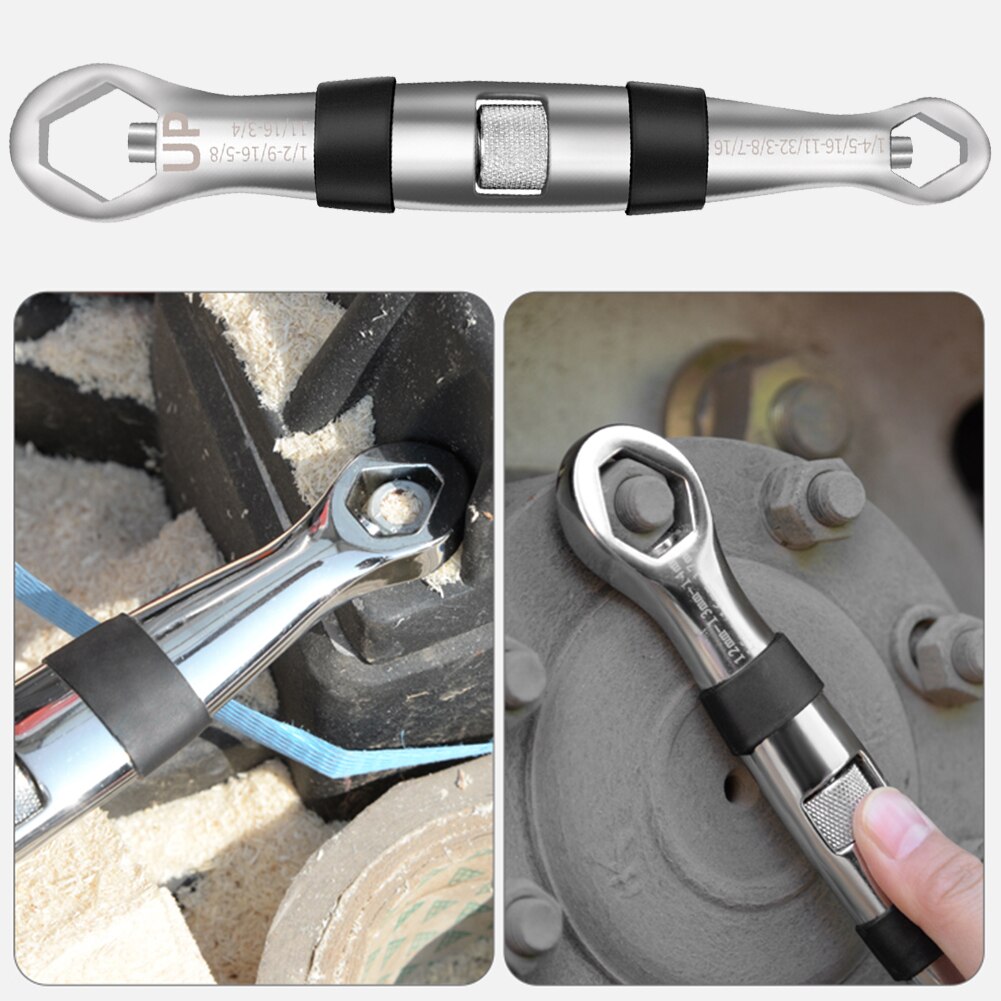 23 In 1 Universele Wrench Verstelbare Multi-Wrench Flexibele Pocket Wrench 7Mm Tot 19Mm Spanner Professionele Auto repair Hand Tool