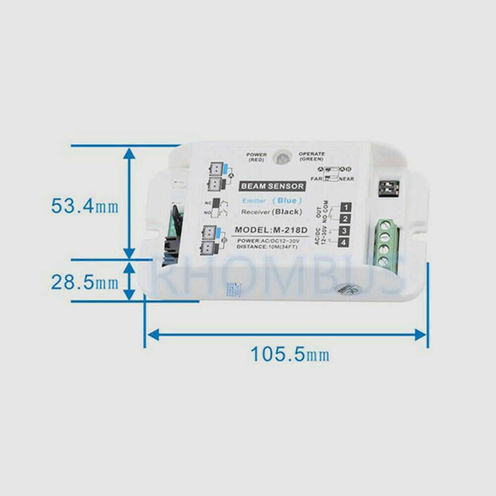 Safety Photoelectric double Beam Sensor Detector f/Auto-Door Control/Safety Beam sensor