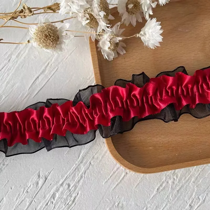 4CM de ancho bordado cuentas de flores blancas tela de encaje de tul cinta para ajuste DIY costura volante apliques Collar decoración de vestido de Dubái