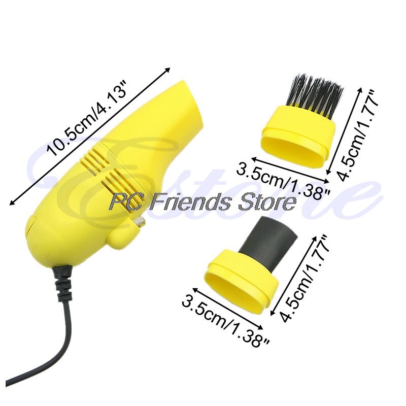Mini Computer Vacuum USB Keyboard Cleaner PC Laptop Brush Dust Cleaning Kit-PC Friend